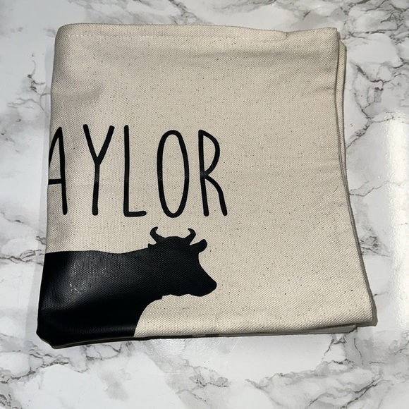 Taylor Homestead Cream and Black throw pillow case - Picture 4 of 4